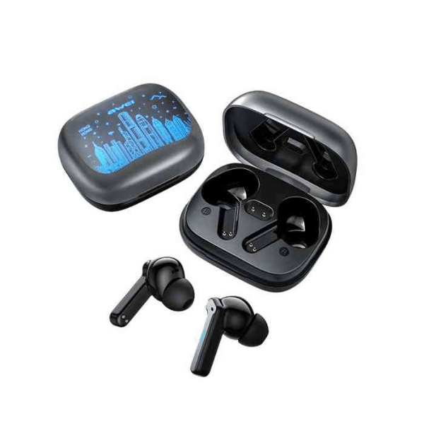 Awei T53 TWS Colorful Light Wireless Earbuds - Image 2
