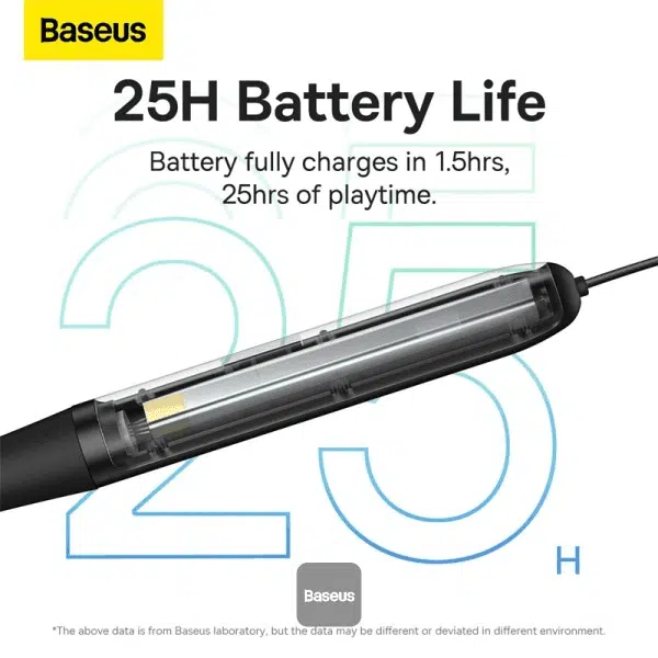 BASEUS Bowie P1x Neckband Headphones Bluetooth 5.3 Wireless Earbuds - Image 4