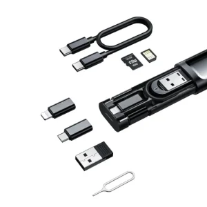 Mcdodo WF-172 Multifunctional Storage Box USB Cable Adapter All-in-One Charging Conversion suit for Android/Ios