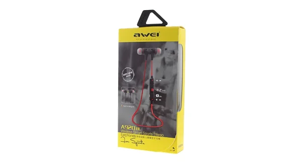AWEI A920BL Wireless Smart Sport Stereo Magnetic Earphones Explosive Bass - Image 2