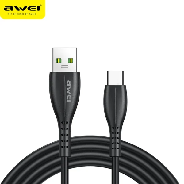 Awei CL-115 USB Type C/Lighting/Micro Cable 2.4A Fast Charging Wire Cord Quick Charge - Image 2