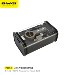 Awei P165K 10000Mah 22.5W Pd20W Fast Charging Power Bank 6 MONTHS OFFICIAL WARRANTY
