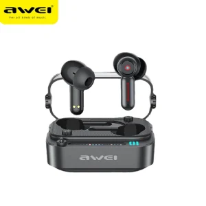 Awei T58 ANC V5.3 Wireless Bluetooth Earphones With RGB Light
