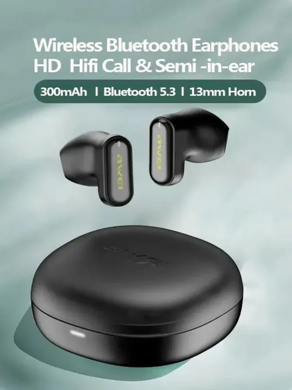 Awei T76 Wireless Bluetooth earphones With Mic 300mAh Long Battery - Image 2