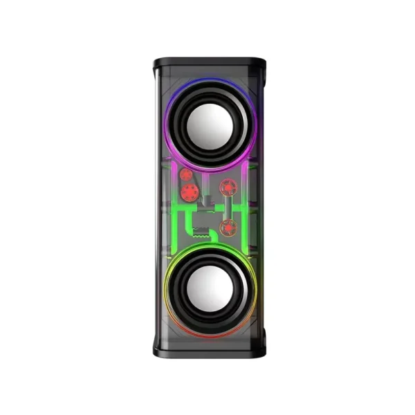 Mecha V8 Transparent 10W RGB Colorful lights Bluetooth Speaker
