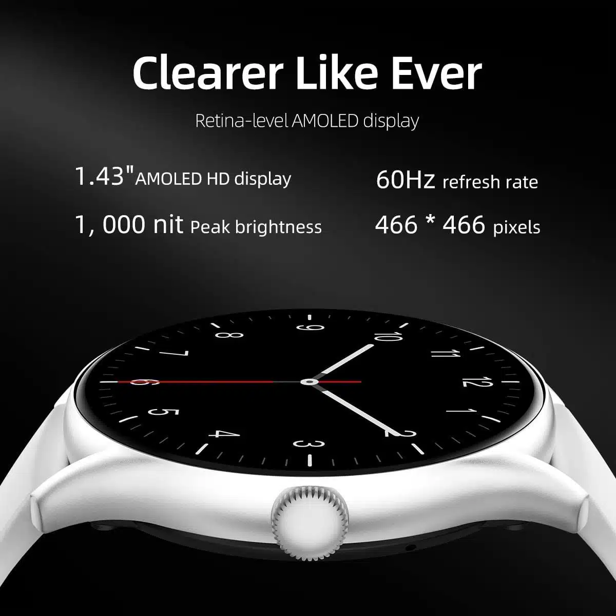 QCY Watch GT Smart Watch With Retina AMOLED HD Display-6 Months Official Warranty - Image 2