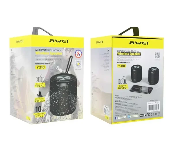 Awei Y310 TWS Wireless Bluetooth Speaker IPX6 - Image 4