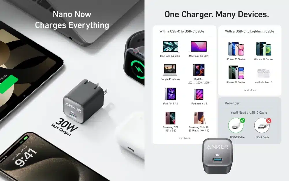 Anker 511 Nano 30W Charger