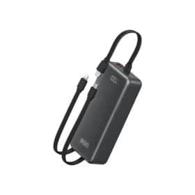 QCY Pulse PB30B 30000mAh Power Bank with 3 Built-in Cables