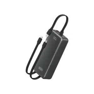QCY Pulse PB30B 30000mAh Power Bank with 3 Built-in Cables